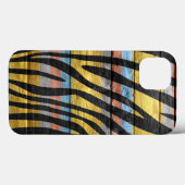 Kleurrijk hout  Zebra Print #8 Case-Mate iPhone Case (Achterkant (horizontaal))