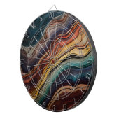 Kleurrijk houten dartboard dartbord (Voorkant Rechts)