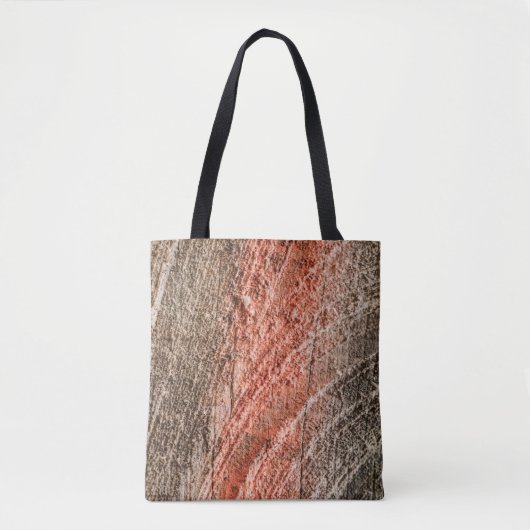 Kleurrijk Houten Ontwerp Tote Bag (Voorkant)