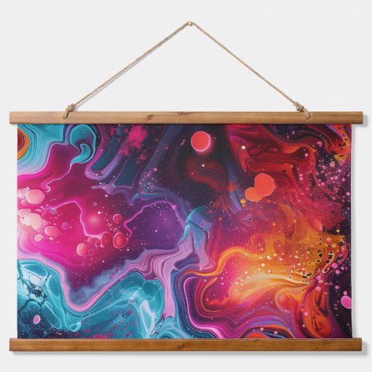 Kleurrijk Houten wandtapijt hanger  Hangend Wandkleed (Voorkant 3)