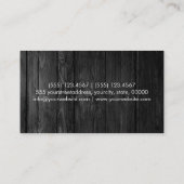 Kleurrijk houtschevron patroon #6 visitekaartje (Achterkant)