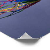 Kleurrijk Huge en kleurrijke windsok Poster (Hoek)