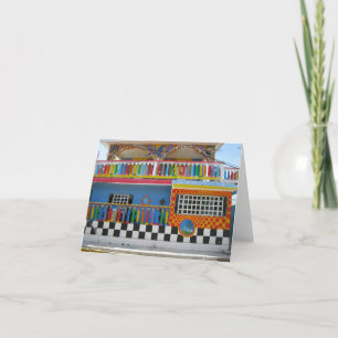 Kleurrijk Huis op Isla Mujeres, Mexico Kaart