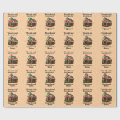 Kleurrijk Huis van Peperkoek Cadeaupapier (Vlak)