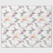 Kleurrijk Hummingbird Wrapping Papier (Vlak)
