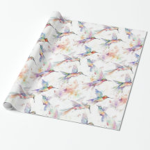 Kleurrijk Hummingbird Wrapping Papier