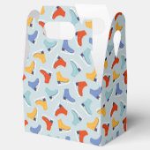Kleurrijk Ice Schaats Winterpatroon Bedankdoosjes (Geopend)