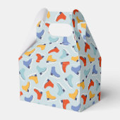 Kleurrijk Ice Schaats Winterpatroon Bedankdoosjes (Voorkant Zijde)