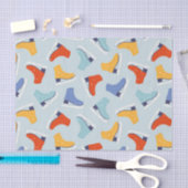 Kleurrijk Ice Schaats Winterpatroon Tissuepapier (Craft)