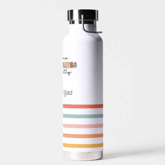 Kleurrijk Iedereen communiceert anders Waterfles (Links)