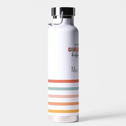 Kleurrijk Iedereen communiceert anders Waterfles (Rechts)