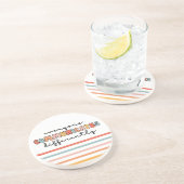 Kleurrijk Iedereen communiceert anders Zandsteen Onderzetter (Zijkant)