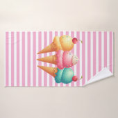 kleurrijk ijs badhanddoek (Badhanddoek)
