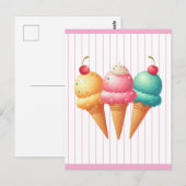 Kleurrijk ijs briefkaart (Voorkant / Achterkant)