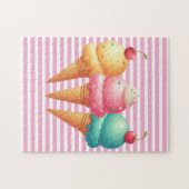 kleurrijk ijs legpuzzel (Horizontaal)