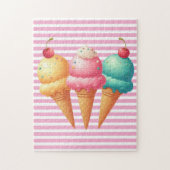 kleurrijk ijs legpuzzel (Verticaal)