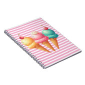 kleurrijk ijs notitieboek (Rechterzijde)