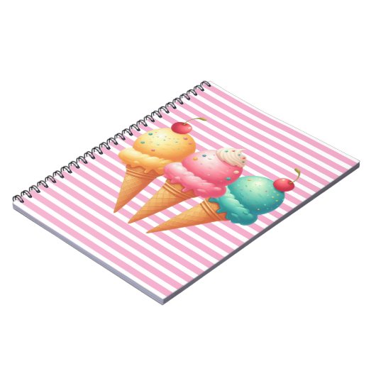 kleurrijk ijs notitieboek (Linkerzijde)