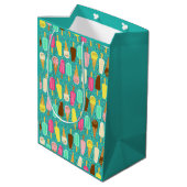 Kleurrijk Ijs Patroon Dopamine Design Medium Cadeauzakje (Achterkant Gekanteld)