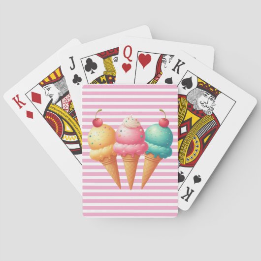 Kleurrijk ijs pokerkaarten (Achterkant)