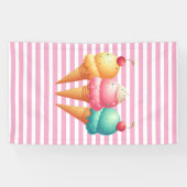 kleurrijk ijs spandoek (Horizontaal)