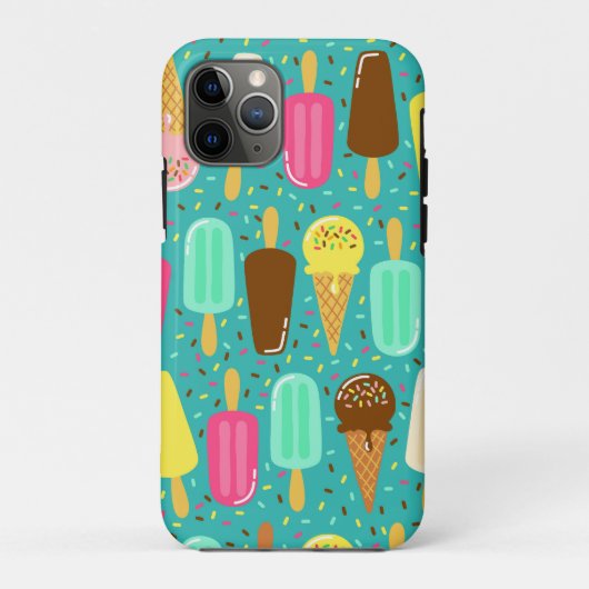Kleurrijk IJspatroon Zomer Case-Mate iPhone Case (Achterkant)