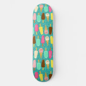 Kleurrijk IJspatroon Zomer Persoonlijk Skateboard (Voorkant)