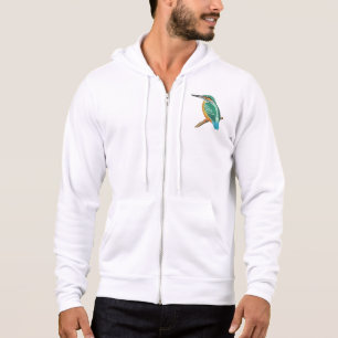 Kleurrijk Ijsvogel Vogel Borduurontwerp Hoodie