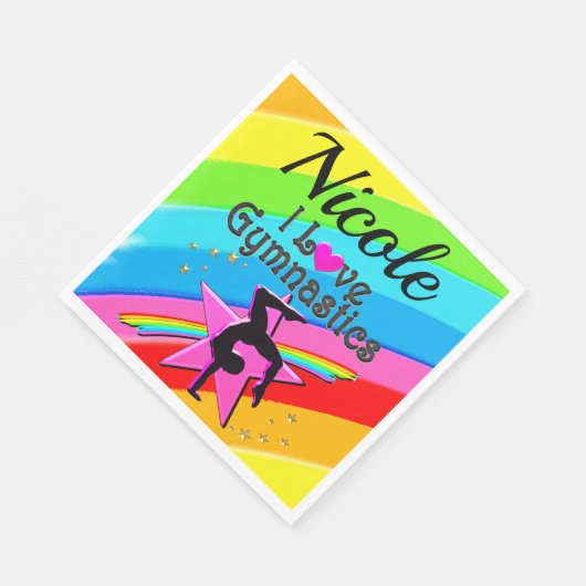KLEURRIJK IK HOU VAN GYMNASTIEK GEPERSONALISEERD O SERVET (Hoek)