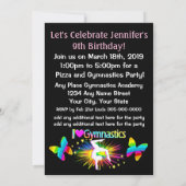 KLEURRIJK IK HOU VAN GYMNASTIEK UITNODIGING (Achterkant)