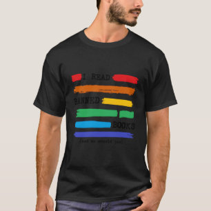 Kleurrijk Ik Lees Verboden Boeken Rainbow Verboden T-shirt
