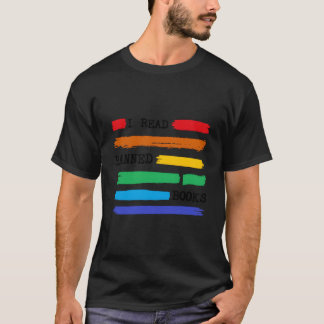 Kleurrijk Ik Lees Verboden Boeken Week 2023 Biblio T-shirt