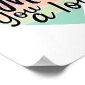 kleurrijk Ik mis je veel hart. Poster (Hoek)