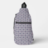 Kleurrijk Ikat-bloemmotiefpatroon Sling Bag (Voorkant)