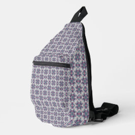 Kleurrijk Ikat-bloemmotiefpatroon Sling Bag