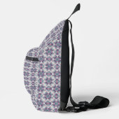 Kleurrijk Ikat-bloemmotiefpatroon Sling Bag (Rechts)