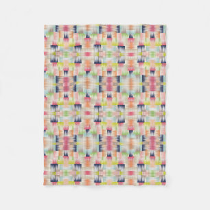 Kleurrijk Ikat Patroon Dekbed Fleece Deken