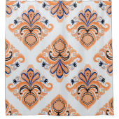 Kleurrijk ikatpatroon in stijl. Elegant et Douchegordijn (Voorkant)