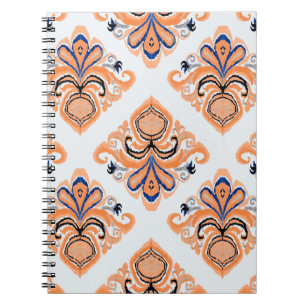 Kleurrijk ikatpatroon in  stijl. Elegant et Notitieboek
