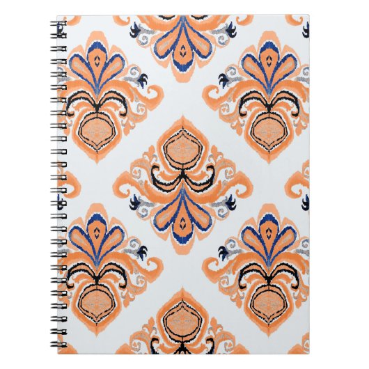 Kleurrijk ikatpatroon in  stijl. Elegant et Notitieboek (Voorkant)