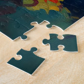 Kleurrijk Impasto Whimsical Slak Legpuzzel (Zijkant)