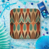 Kleurrijk in elkaar grijpend ontwerp papieren bordje (Feest)