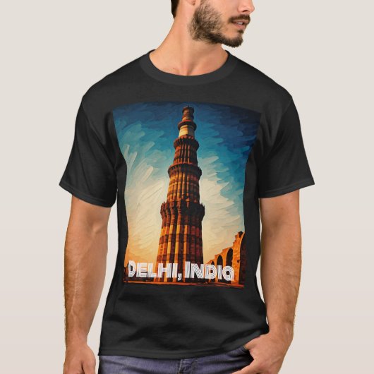 Kleurrijk India T-shirt (Voorkant)