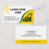 Kleurrijk & Informatief Grasverzorging irrigatiesy Visitekaartje (Voorkant / Achterkant)