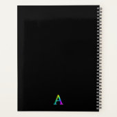 Kleurrijk Initiaal A en Monogram Planner (Achterkant)