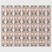 Kleurrijk Inpakpapier Lentebloemen (Vlak)