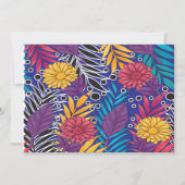 Kleurrijk inpakpapier met creatieve bloemen kaart (Voorkant)