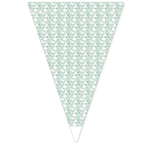 Kleurrijk inpakpapier met een herhalend patroon va vlaggetjes (Tweede vlag)