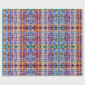 Kleurrijk Inpakpapier met Kerstmis Bokeh Lichtjes (Vlak)