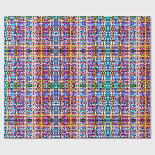 Kleurrijk Inpakpapier met Kerstmis Bokeh Lichtjes (Vlak)